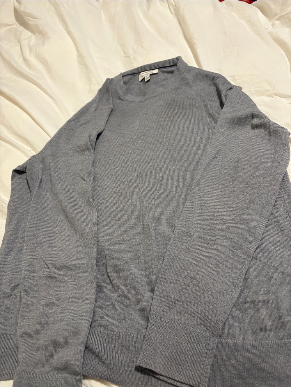 Banana Republic Factory Men's Crewneck Sweater in Heather Gray